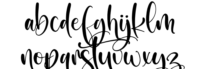 Wintersnow Font LOWERCASE