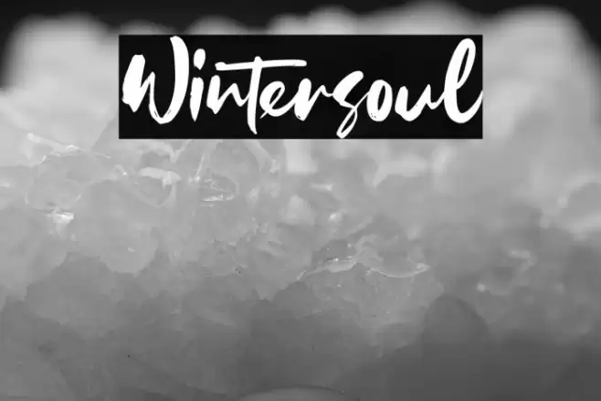 Wintersoul Font examples