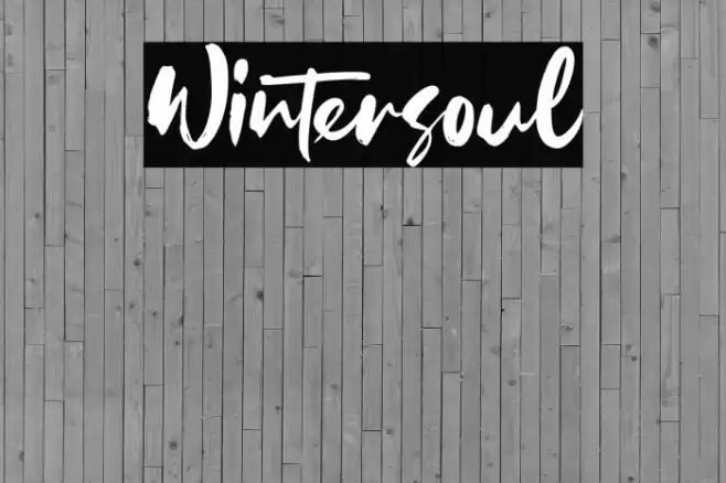 Wintersoul Font examples