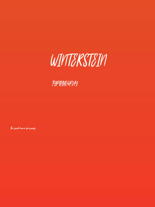 Winterstein Poster