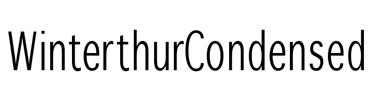 WinterthurCondensed Font