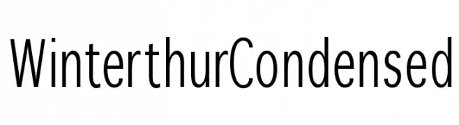 WinterthurCondensed  フリーフォントのダウンロード