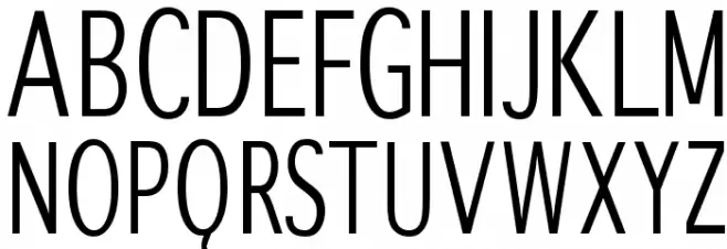 WinterthurCondensed Polices MAJUSCULES