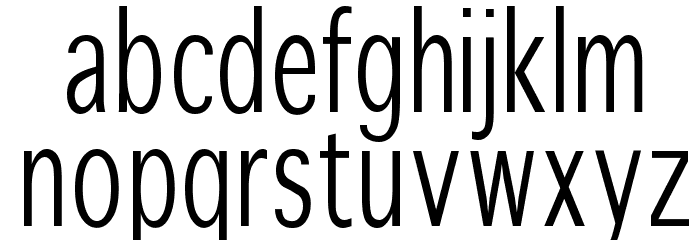 WinterthurCondensed Font LOWERCASE
