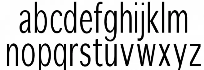 WinterthurCondensed Шрифта строчной