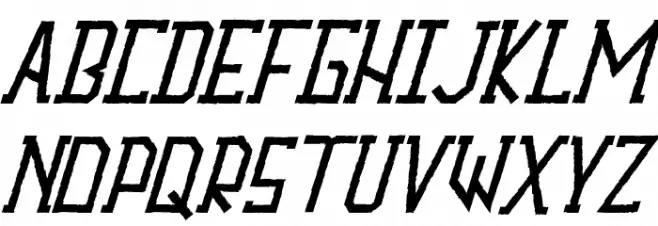 Winthera Demo Italic 字体 大写