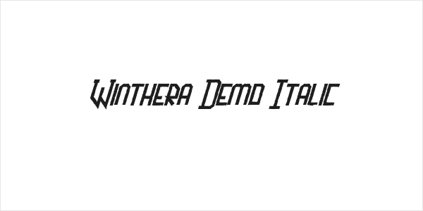 Winthera Demo Italic Logo