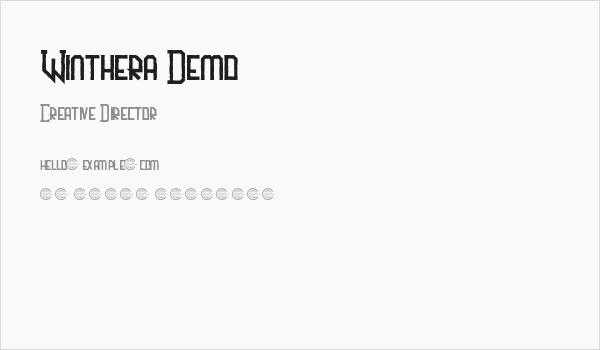Winthera Demo Business Card