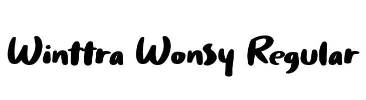 Winttra Wonsy Regular  les polices de caractères gratuit tlcharger