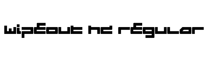 Wipeout HD Regular Fuentes Gratis Descargar