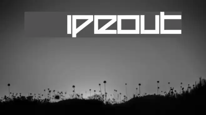 Wipeout Fonte examples