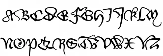 WirWenzlaw Font UPPERCASE