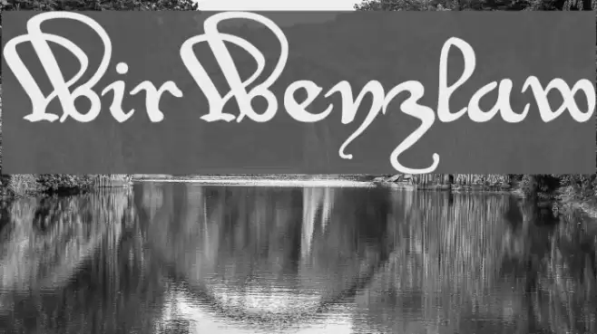 WirWenzlaw Font examples