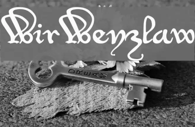 WirWenzlaw Font examples