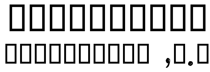 Wira Font OTHER CHARS