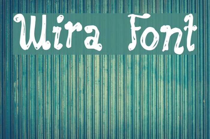 Wira Font examples