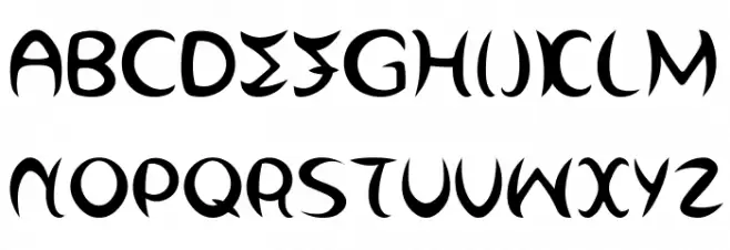Wirbelkind Schriftart Groß