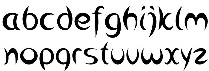 Wirbelkind Font LOWERCASE