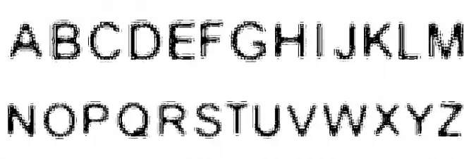 Wire Mush Schriftart Groß
