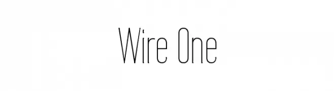 Wire One  Frei Schriftart Herunterladen