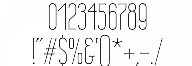 Wire One Font OTHER CHARS