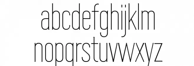 Wire One Font LOWERCASE