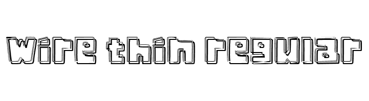 Wire Thin Regular  Frei Schriftart Herunterladen