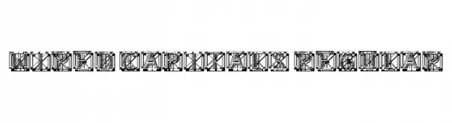 Wired Capitals Regular  Fuentes Gratis Descargar