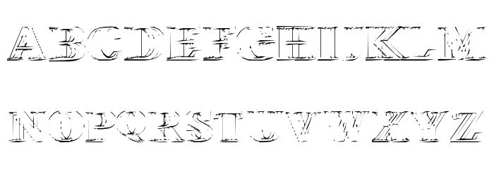 Wireframe-Davenport Font LOWERCASE
