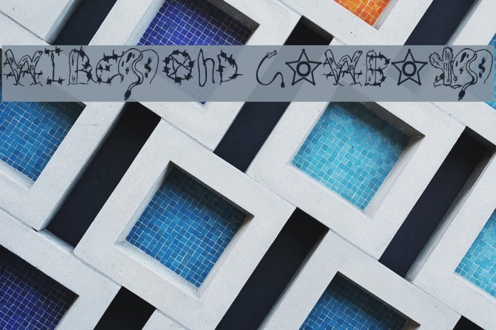 Wires and Cowboys Font examples