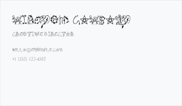 Wires and Cowboys Business Card