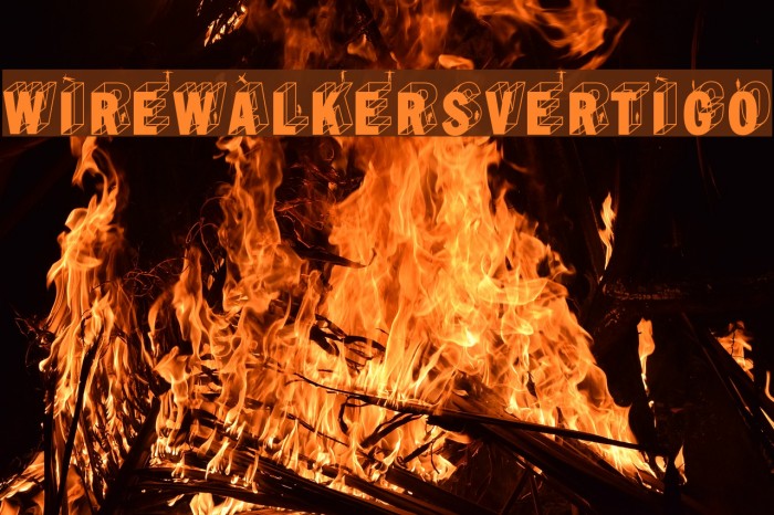 WirewalkersVertigo Font examples