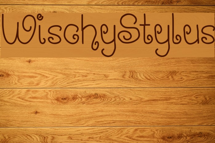 WischyStylus Font examples