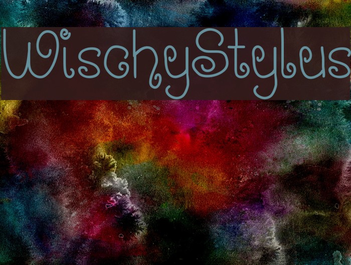 WischyStylus Font examples