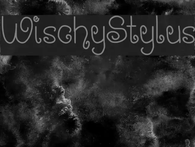 WischyStylus Font examples