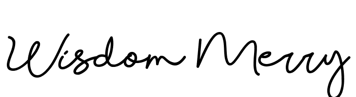 Wisdom Merry  Frei Schriftart Herunterladen