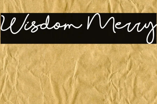 Wisdom Merry Example 3