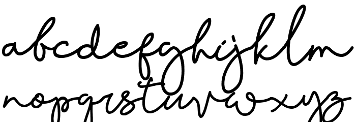 Wisdom Merry Font LOWERCASE
