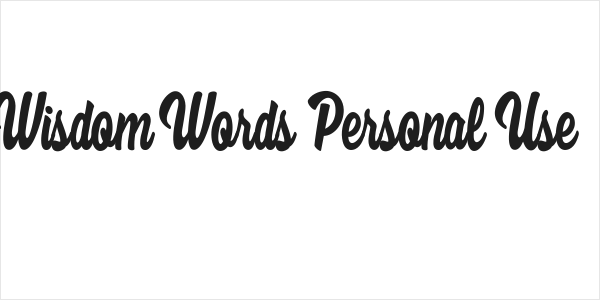Wisdom Words Personal Use  Logo