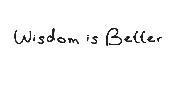 Wisdom is Better Logo