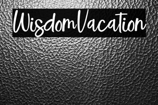 WisdomVacation خط examples