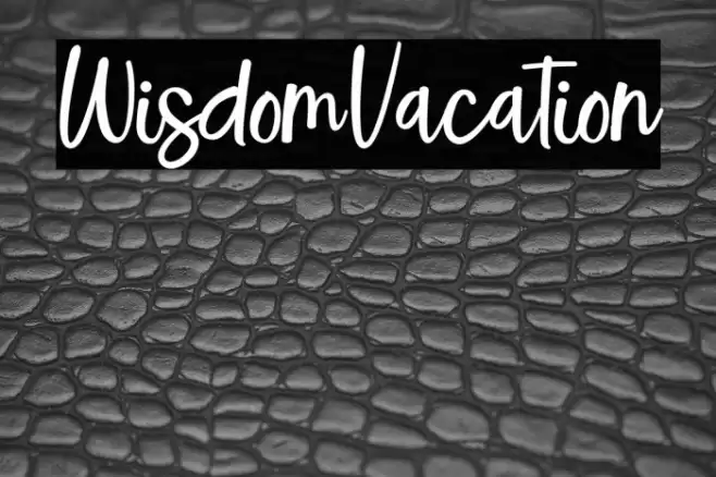 WisdomVacation خط examples