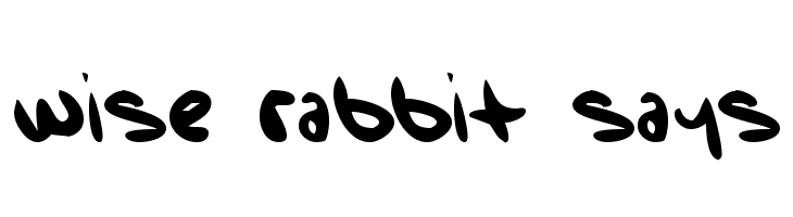 Wise Rabbit Says  font caratteri gratis
