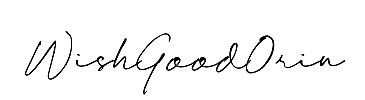Wish Good Orin  les polices de caractères gratuit tlcharger