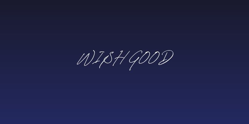Wish Good Social Header