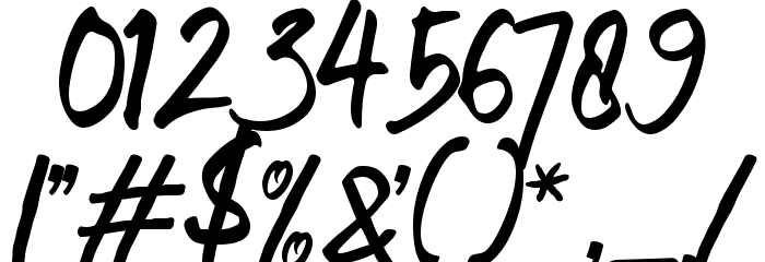 Wish You Luck フォント その他の文字