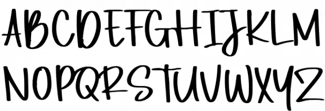 Wishbone Tea Demo Font UPPERCASE