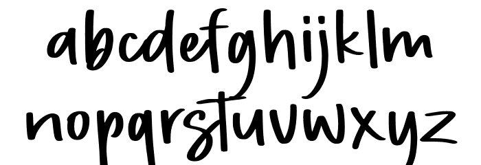 Wishbone Tea Demo Font LOWERCASE