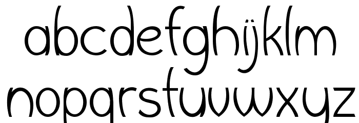 Wishbone Font LOWERCASE