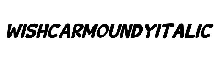 Wishcar Moundy Italic  免费字体下载